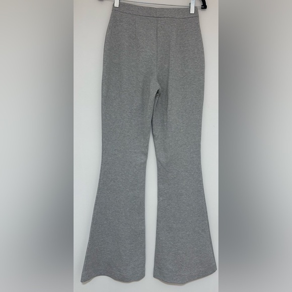 Topshop Women’s Gray Flare Leg Trousers NWT Size 2 - Picture 2 of 7